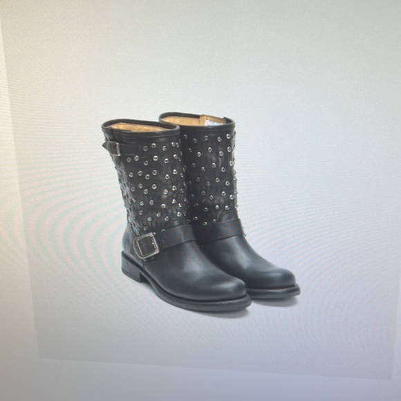 Frye studded black leather Jenna boot - Picture 10 of 12